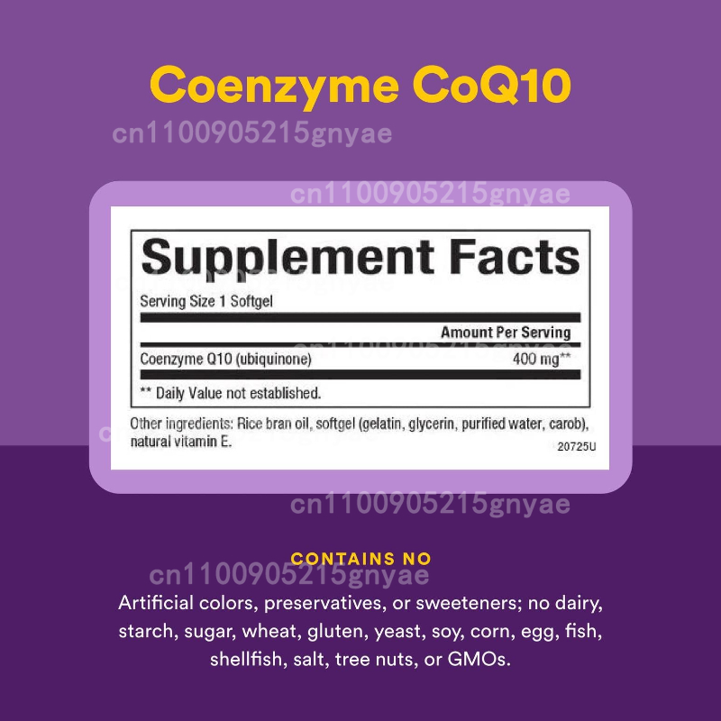 120PCS Koenzim Q10 Kapsülleri  - Health Wellness Food incelemesi ve fiyatı