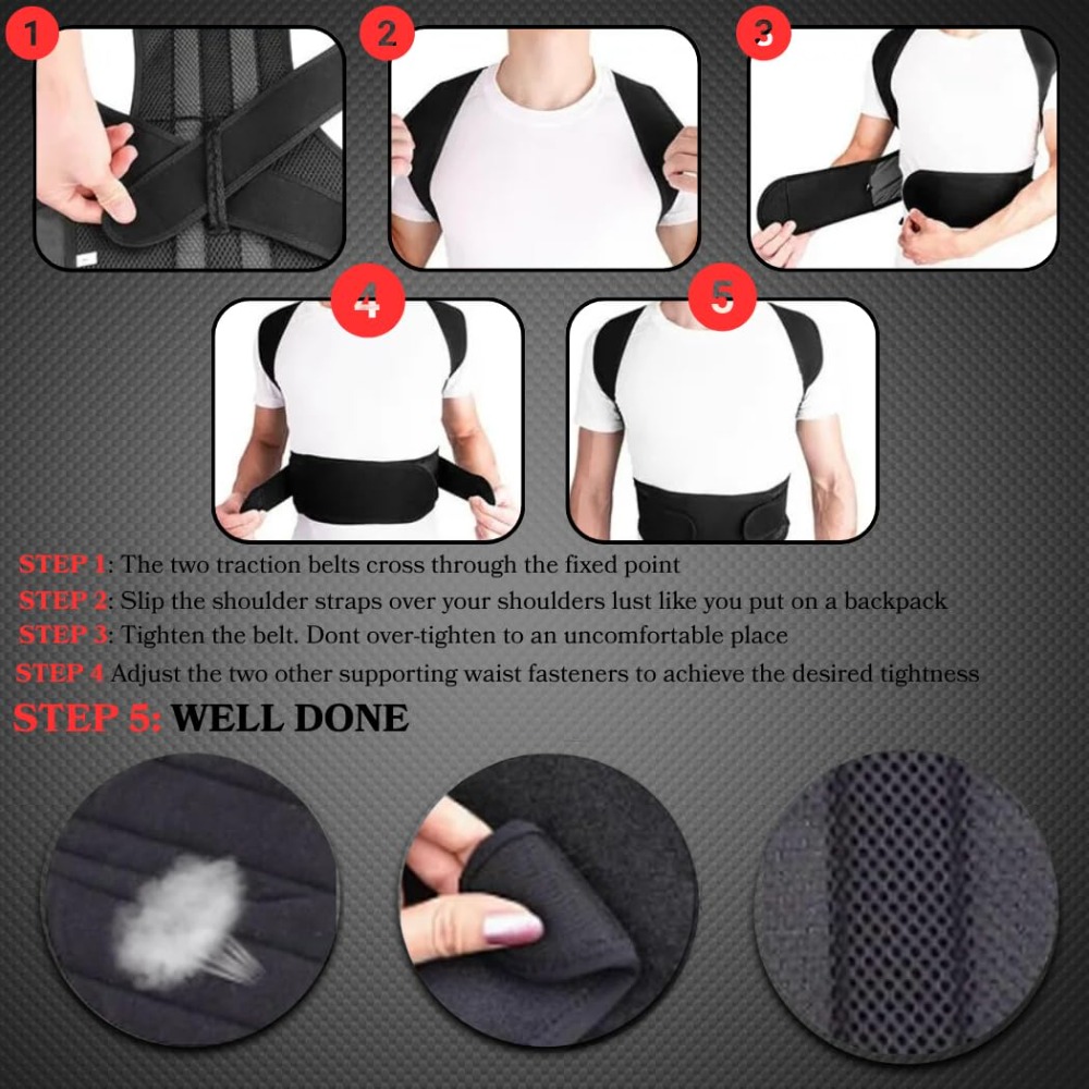 Erkekler ve Kadınlar için Duru - Posture Corrector Back Brace incelemesi ve fiyatı